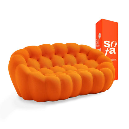 The Sofa™ Compressa 3-Seat Bouce in Orange