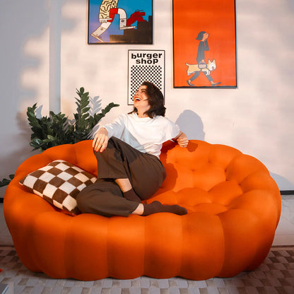 The Sofa™ Compressa 3-Seat Bouce in Orange